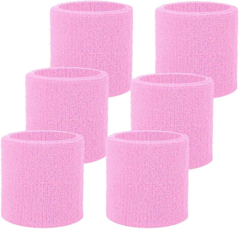 Fecawd Wristbands Sweatbands for Men & Women, Breathable Tennis Wrist Bands Absorbent Sweat Band Multiuse Wristband for Basketball, Running, Gym, Working Out - Image 1